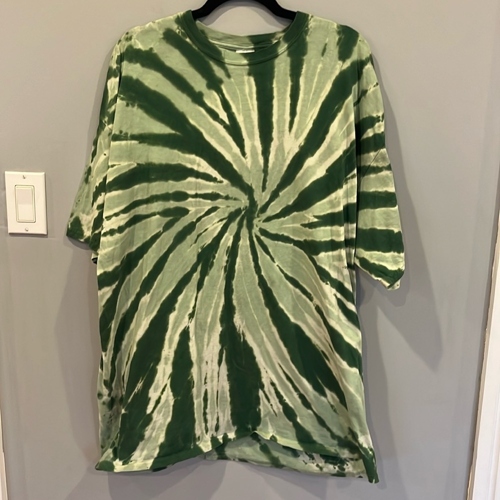 Koloa Green Tie Dye Tshirt size 2XL
